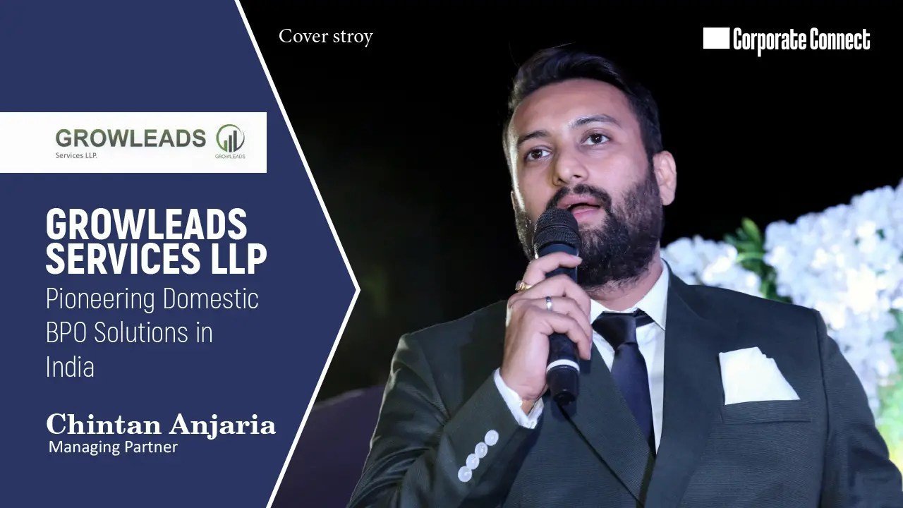 Chintan Anjaria on the Corporate Connect magazine cover, 2025